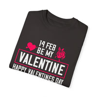 (Valentinstag) Unisex-T-Shirt aus stückgefärbtem Material