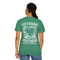 Military Unisex Garment-Dyed T-shirt