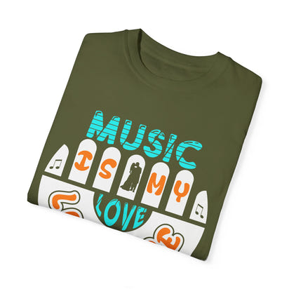 (Música)Camiseta unisex teñida en prenda