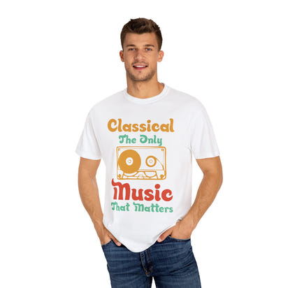 (Música)Camiseta unisex teñida en prenda