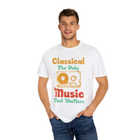 (Música)Camiseta unisex teñida en prenda