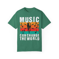 (Música)Camiseta unisex teñida en prenda