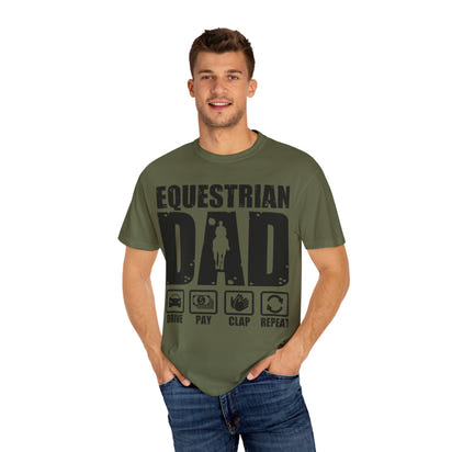 Camiseta para papá ecuestre, regalo único para el Día del Padre, regalo para amantes de los caballos, camiseta unisex informal, ropa para papá que monta a caballo