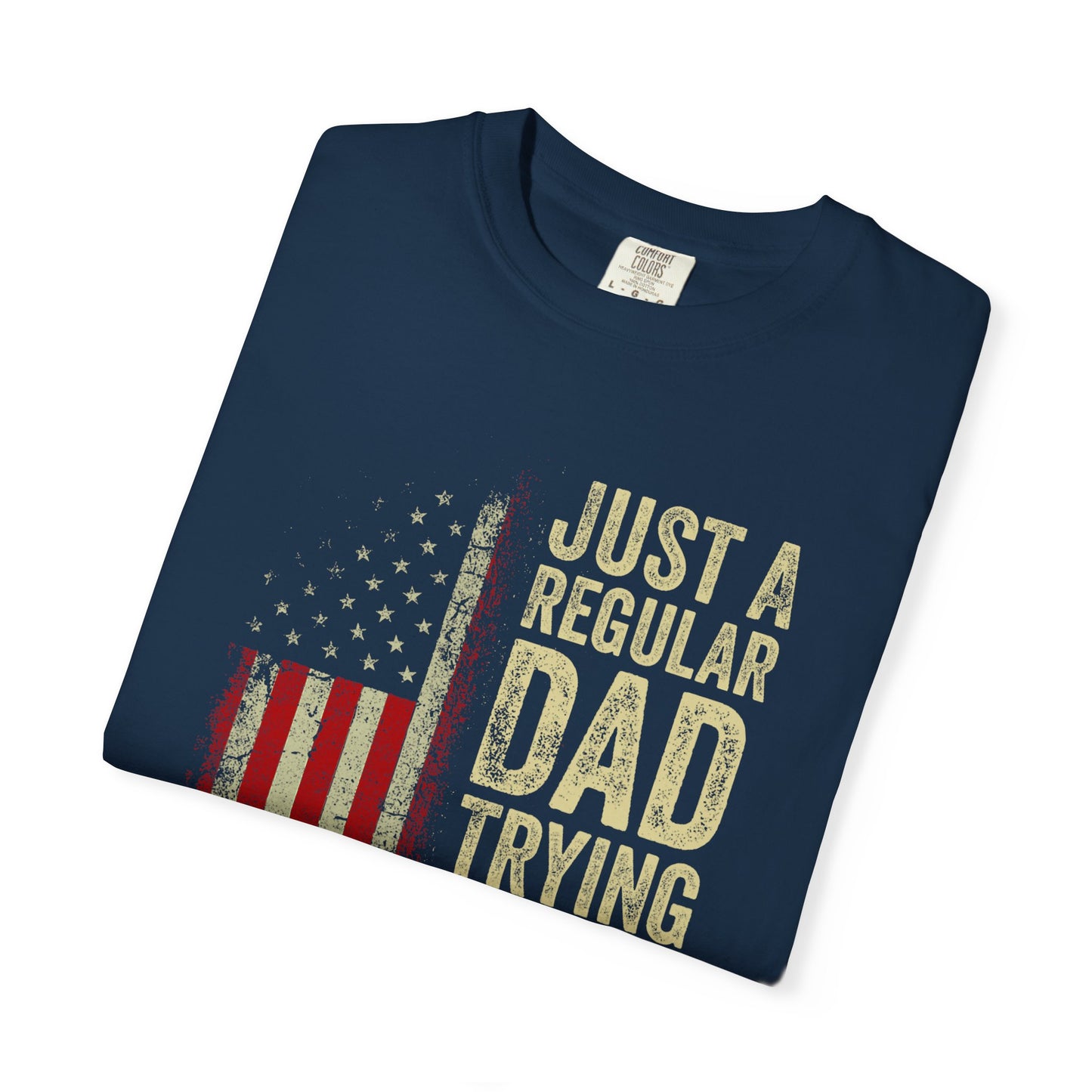 Unisex-T-Shirt mit Papa-Humor, lustiges Papa-Shirt, Vatertagsgeschenk, Freizeit-T-Shirt, patriotische Kleidung für Väter