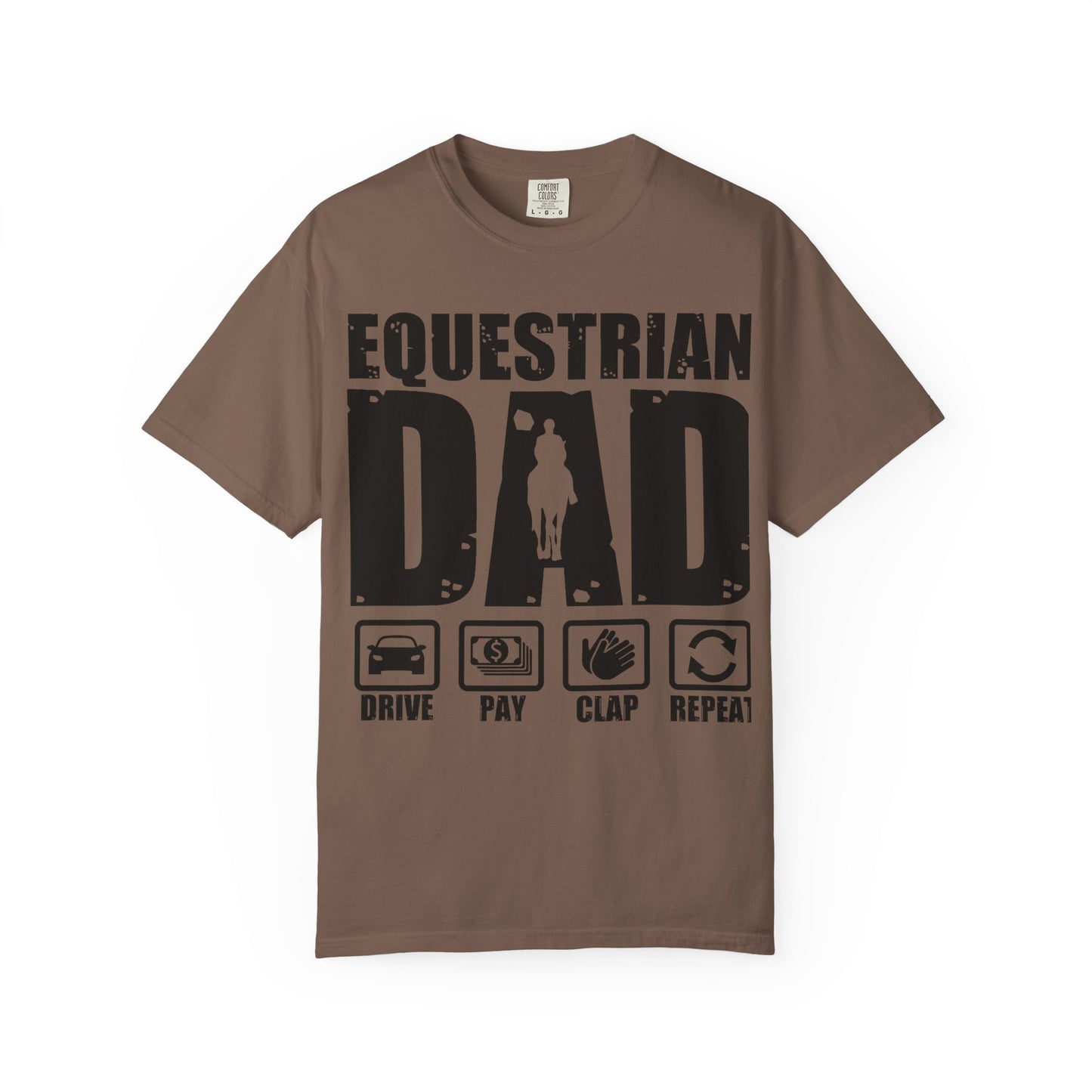Camiseta para papá ecuestre, regalo único para el Día del Padre, regalo para amantes de los caballos, camiseta unisex informal, ropa para papá que monta a caballo