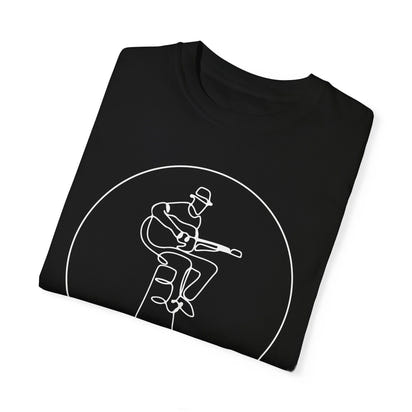 Unisex-T-Shirt aus stückgefärbtem Material