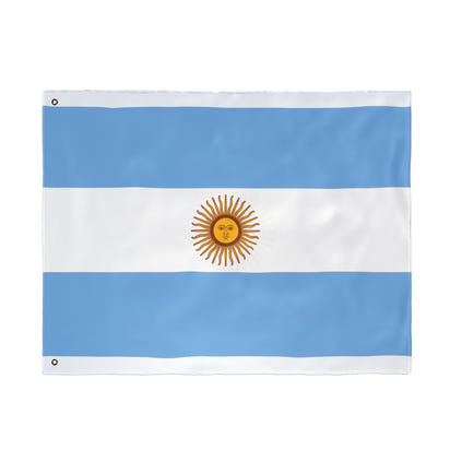 Bandera argentina de doble cara, decoración artesanal para el hogar, decoración de exteriores, pancarta para eventos deportivos, regalo único para los amantes de las banderas.