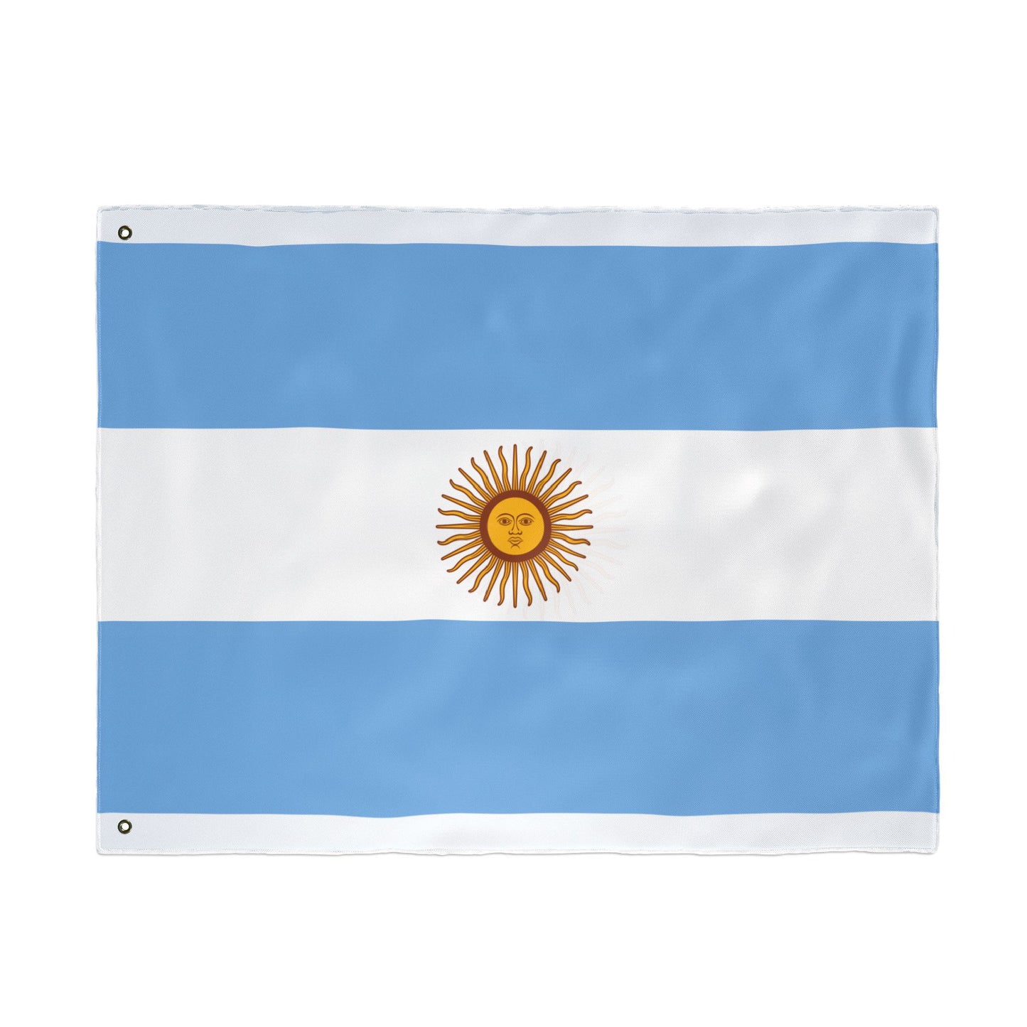 Bandera argentina de doble cara, decoración artesanal para el hogar, decoración de exteriores, pancarta para eventos deportivos, regalo único para los amantes de las banderas.