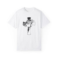 (Cristian) Unisex-T-Shirt aus stückgefärbtem Material