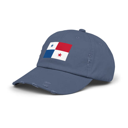 Panama-Flagge-Cap im Used-Look, Unisex-Freizeitmütze, Outdoor-Ausrüstung, Geschenk für Reisende, Sommeraccessoire, Sportmütze