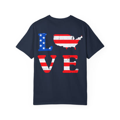 American Patriot Unisex Garment-Dyed T-shirt 9