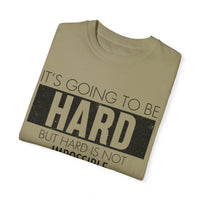 Unisex-T-Shirt aus stückgefärbtem Material