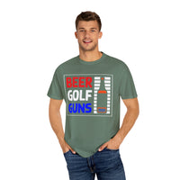 Unisex-T-Shirt aus stückgefärbtem Material