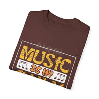 (Música)Camiseta unisex teñida en prenda