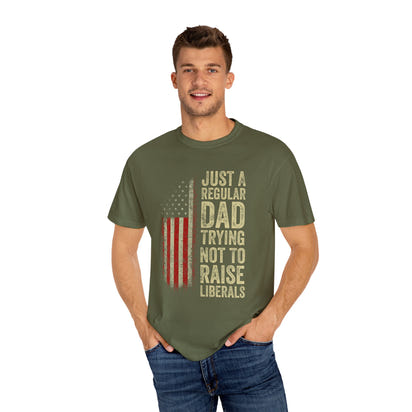 Unisex-T-Shirt mit Papa-Humor, lustiges Papa-Shirt, Vatertagsgeschenk, Freizeit-T-Shirt, patriotische Kleidung für Väter