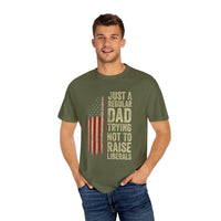 Unisex-T-Shirt mit Papa-Humor, lustiges Papa-Shirt, Vatertagsgeschenk, Freizeit-T-Shirt, patriotische Kleidung für Väter