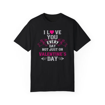 (Día de San Valentín) Camiseta unisex teñida en prenda