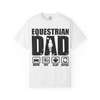 Camiseta para papá ecuestre, regalo único para el Día del Padre, regalo para amantes de los caballos, camiseta unisex informal, ropa para papá que monta a caballo