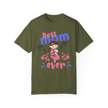 Unisex-T-Shirt aus stückgefärbtem Material