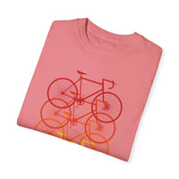 Unisex-Fahrrad-T-Shirt, stückgefärbt