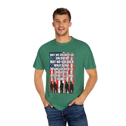Militärisches Unisex-T-Shirt, stückgefärbt