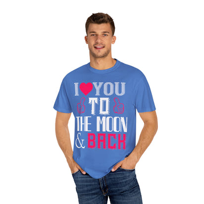 (Valentinstag) Unisex-T-Shirt aus stückgefärbtem Material