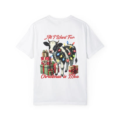 Unisex-T-Shirt aus stückgefärbtem Material