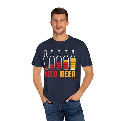 Unisex-T-Shirt aus stückgefärbtem Material