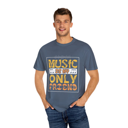 (Música)Camiseta unisex teñida en prenda