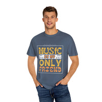 (Música)Camiseta unisex teñida en prenda