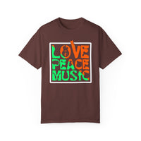 (Musik)Unisex-T-Shirt aus stückgefärbtem Material