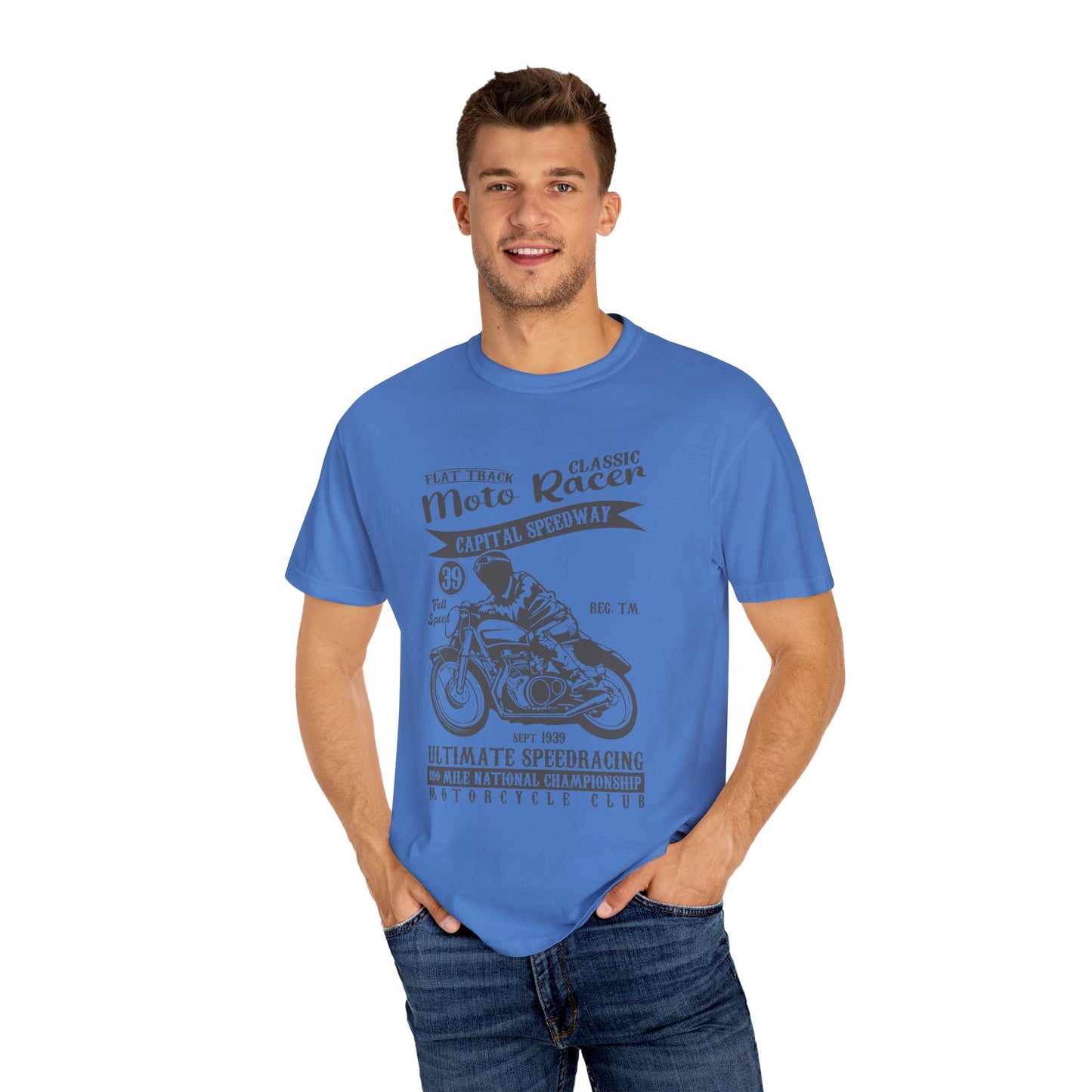 (Motorbike) Unisex Garment-Dyed T-shirt