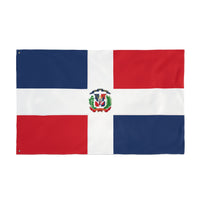 Bandera de República Dominicana de doble cara, decoración de exteriores, barbacoa de verano, orgullo nacional, hogar y jardín, eventos deportivos, regalos