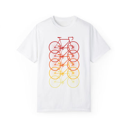 Unisex-Fahrrad-T-Shirt, stückgefärbt
