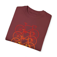 Unisex-Fahrrad-T-Shirt, stückgefärbt