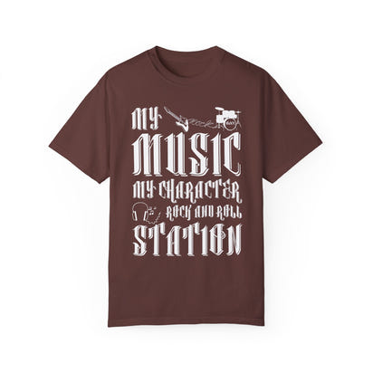 (Música)Camiseta unisex teñida en prenda