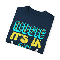 (Música)Camiseta unisex teñida en prenda