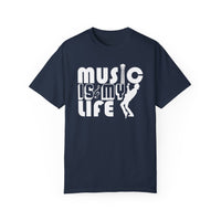 (Música)Camiseta unisex teñida en prenda