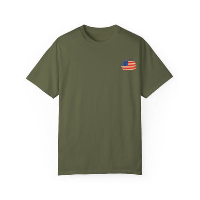 Militärisches Unisex-T-Shirt, stückgefärbt