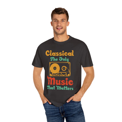 (Música)Camiseta unisex teñida en prenda
