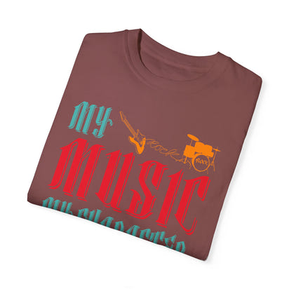(Música)Camiseta unisex teñida en prenda