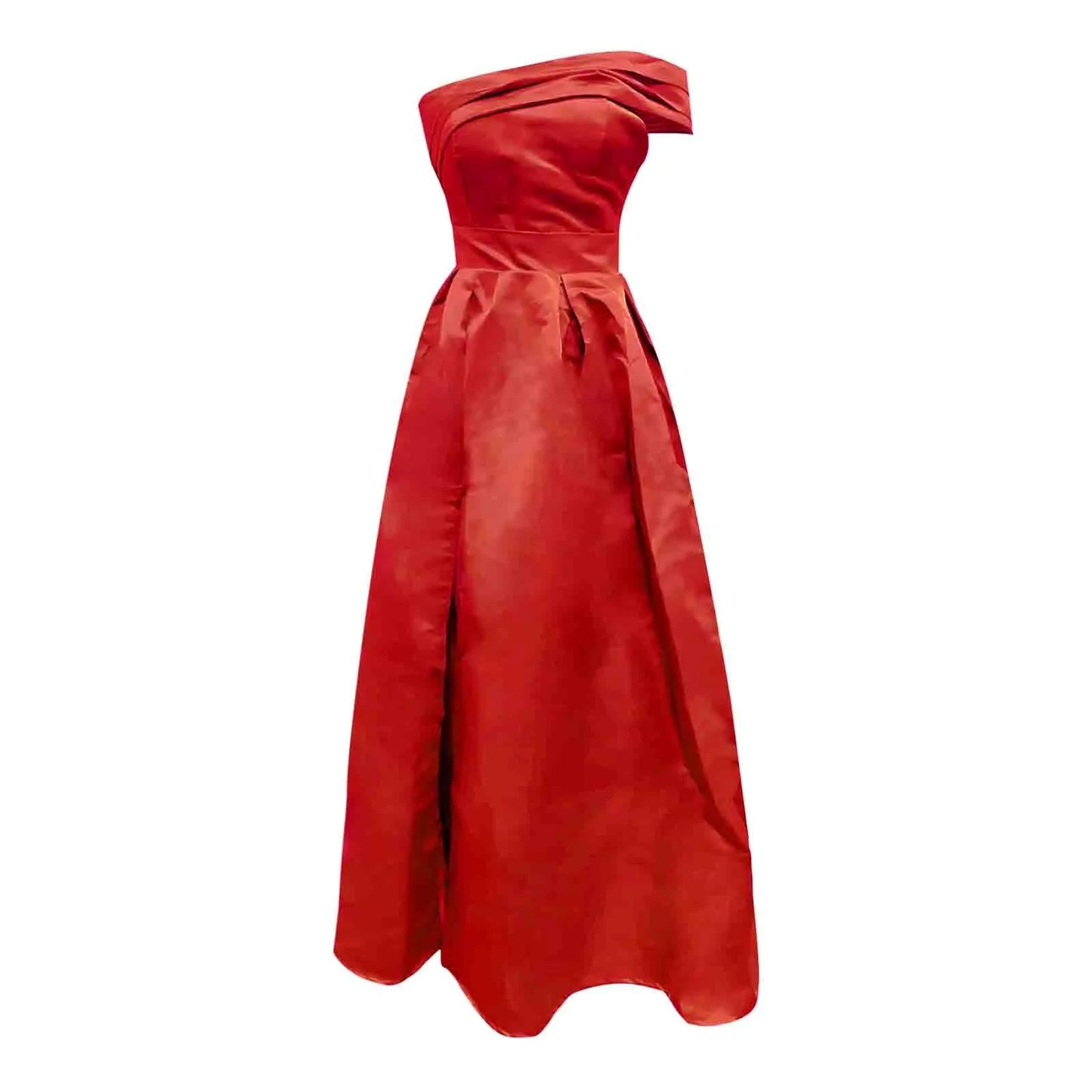 Women's Wedding Guest Dresses One Shoulder Satin Evening Dress High Waist Split Birthday Party Dress For Women فساتين سهرة