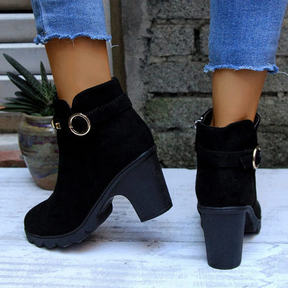 Botas de mujer de primavera-invierno 2024, nuevas, de alta calidad, con cordones, estilo europeo, con tacón alto, entrega rápida.