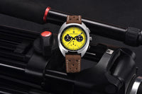 PAGANI DESIGN 2026 Retro Luxury Men's Watches Sports Chronograph VK63 Quartz Watch For Men AR Sapphire Waterproof Leather Clock