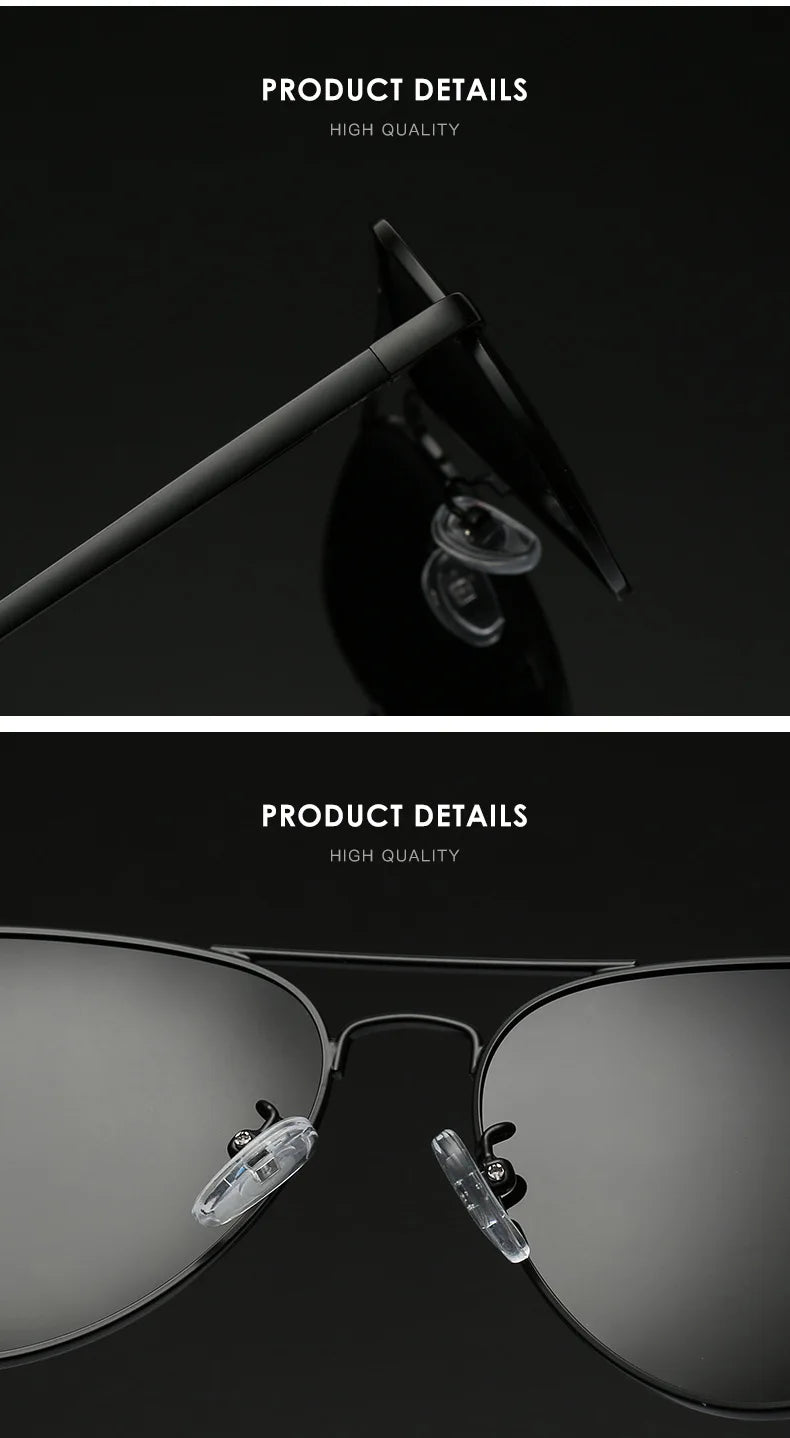 2025 Aviation Metail Frame Polarized Sunglasses Men Brand Designer Sun Glasses Women Pilot Male Eyewear Driving UV400