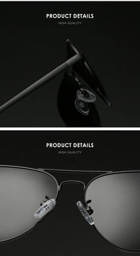 2025 Aviation Metail Frame Polarized Sunglasses Men Brand Designer Sun Glasses Women Pilot Male Eyewear Driving UV400