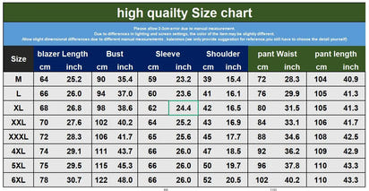 Suits Men Two Piece Sets Pant Set Blazer Turn Down Collar Full Sleeve Slim Fit Tight Waist Coat Long Pants Wedding Fabric Upgade