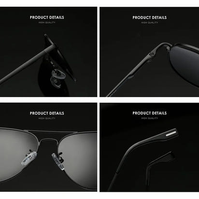 2025 Aviation Metail Frame Polarized Sunglasses Men Brand Designer Sun Glasses Women Pilot Male Eyewear Driving UV400