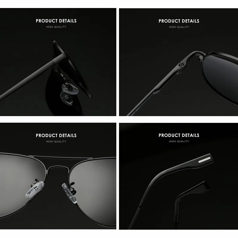 2025 Aviation Metail Frame Polarized Sunglasses Men Brand Designer Sun Glasses Women Pilot Male Eyewear Driving UV400