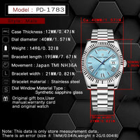 PAGANI DESIGN DD40 Men's Watches 2025 Top Luxury Automatic NH36A Mechanical Wristwatches AR Sapphire Mirror Watch For Men Clock